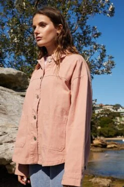 Maira Jacket - Pink -Reverse Sale Store Maira Jacket Pink Jackets womens clothing 5