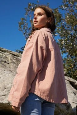 Maira Jacket - Pink -Reverse Sale Store Maira Jacket Pink Jackets womens clothing 8
