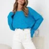 Mandy Knit - Blue -Reverse Sale Store MandyKnit Blue5812931885
