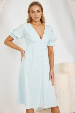 Mary Grace Dress - Blue