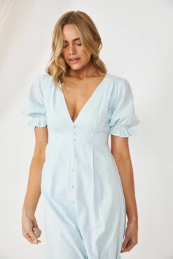 Mary Grace Dress - Blue -Reverse Sale Store Mary Grace Dress Blue Dresses womens dresses womens clothing 4