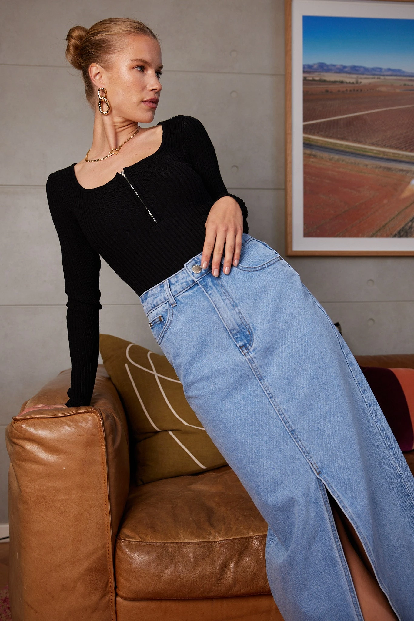 Nyna Skirt - Light Blue 4 Nyna Skirt - Light Blue - Image 2