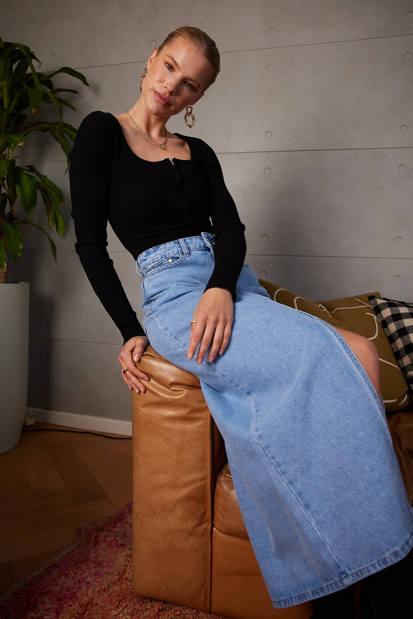 Nyna Skirt - Light Blue 5 Nyna Skirt - Light Blue - Image 3