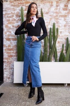 Nyna Skirt - Medium Blue