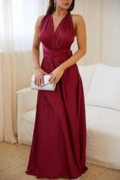 Oscars Dress - Wine