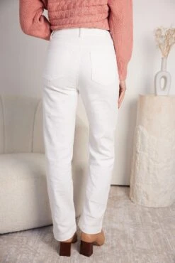 Penley Jeans - White -Reverse Sale Store Penley Jeans White Jeans womens clothing 5