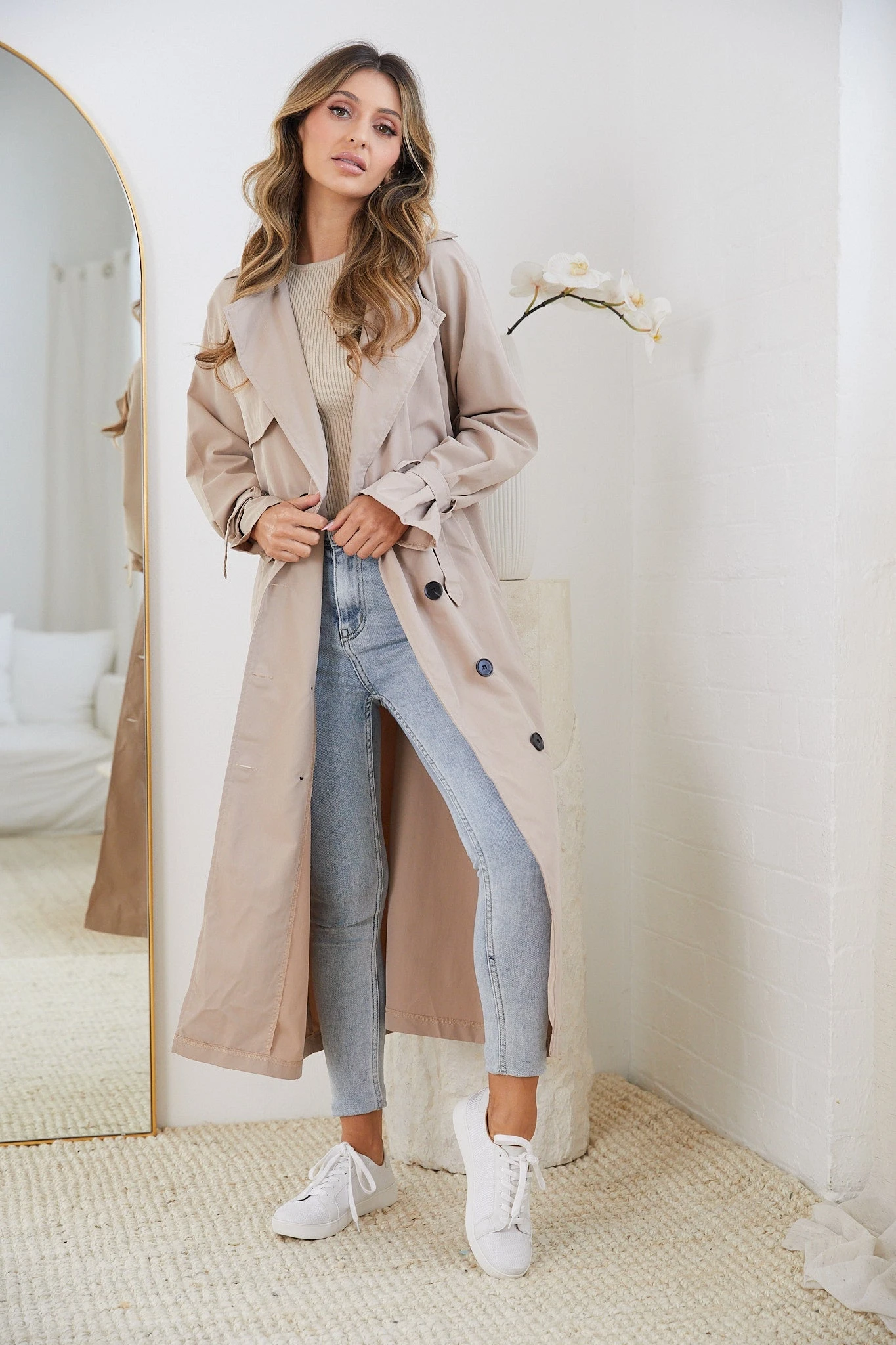 Persis Trench Coat - Mocha 7 Persis Trench Coat - Mocha - Image 5