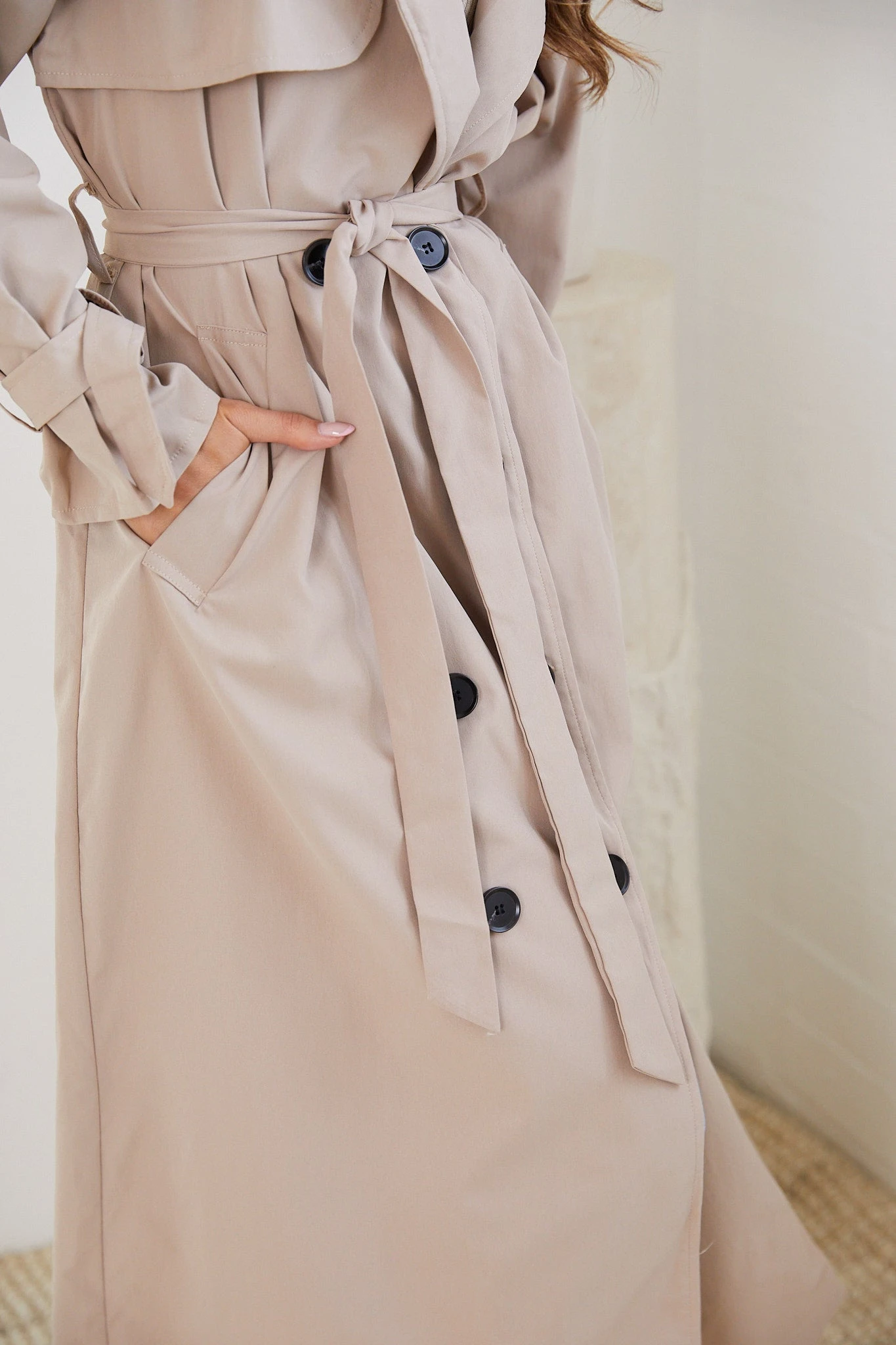 Persis Trench Coat - Mocha 9 Persis Trench Coat - Mocha - Image 7
