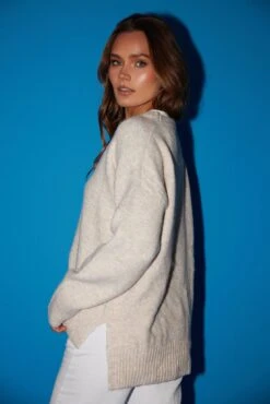 Pomora Knit - Beige -Reverse Sale Store Pomora Knit Beige Knitwear womens clothing 5