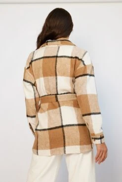 Reeva Shirt Jacket - Brown Check -Reverse Sale Store ReevaShirtJacket BrownCheckWJT210Ecom10.05.231197