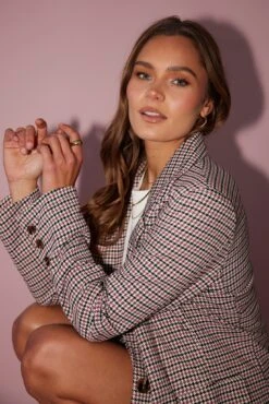 Roana Blazer - Pink Print 17 Roana Blazer - Pink Print -Reverse Sale Store RoanaBlazer PinkPrintPH9124 1114A4331