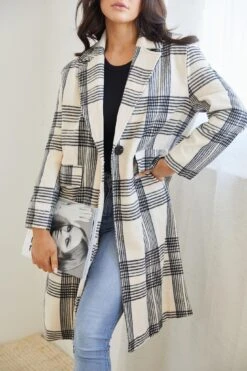 Romina Coat - Check Print