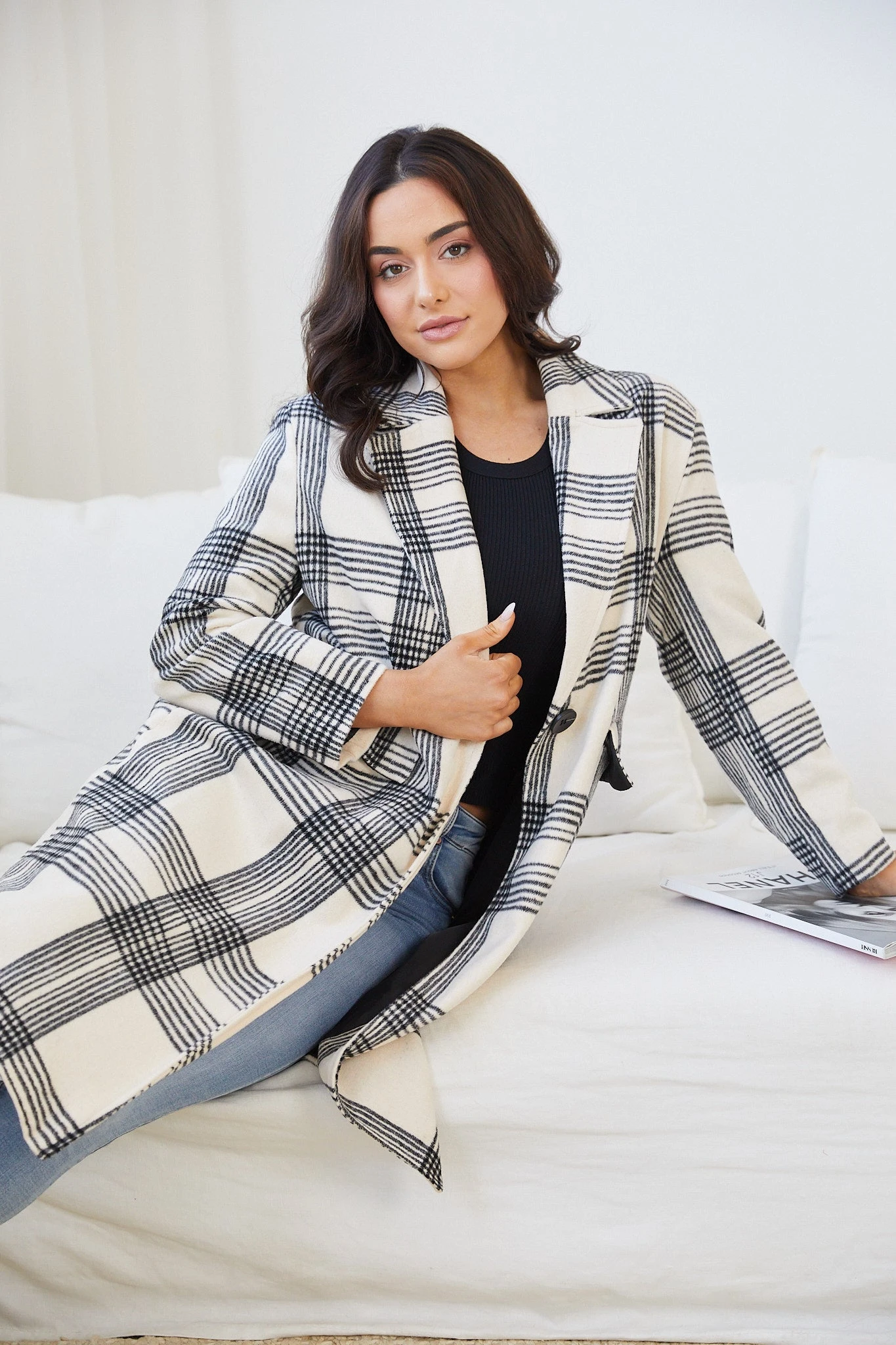 Romina Coat - Check Print 8 Romina Coat - Check Print - Image 6