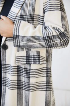 Romina Coat - Check Print 15 Romina Coat - Check Print -Reverse Sale Store Romina Coat Check Print Coats womens clothing 7