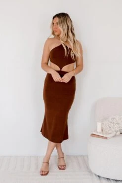 Reverse Sabia Dress - Chocolate