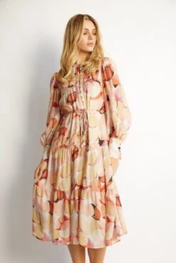 Saniya Dress - Pink Print -Reverse Sale Store Saniya Dress Pink Print Dresses womens dresses womens clothing 4