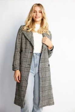 Shanice Coat - Grey Check