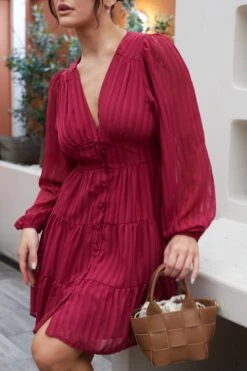 Sirenna Dress - Berry 11 Sirenna Dress - Berry -Reverse Sale Store Sirenna Dress Berry Dresses womens dresses womens clothing 3