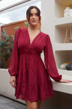 Sirenna Dress - Berry 12 Sirenna Dress - Berry -Reverse Sale Store Sirenna Dress Berry Dresses womens dresses womens clothing 4