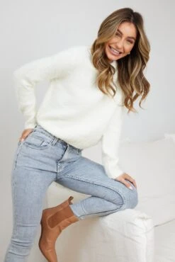 Stenar Jumper - White -Reverse Sale Store StenarJumper White2051477 128.6.20233561