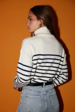 Talilah Knit - Navy Stripe -Reverse Sale Store TalilahKnit NavyStripe80923 5114A4117
