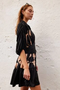 Tanaya Dress - Mocha Print -Reverse Sale Store Tanaya Dress Mocha Print Dresses womens dresses womens clothing 5