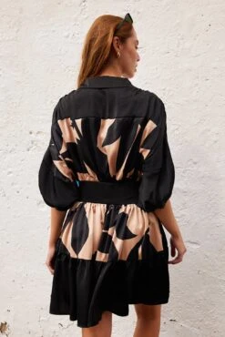 Tanaya Dress - Mocha Print -Reverse Sale Store Tanaya Dress Mocha Print Dresses womens dresses womens clothing 6