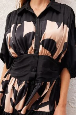 Tanaya Dress - Mocha Print -Reverse Sale Store Tanaya Dress Mocha Print Dresses womens dresses womens clothing 7