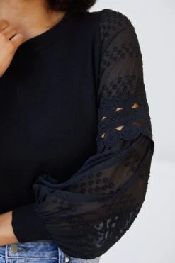 Tia Knit Top - Black -Reverse Sale Store TiaTop Black012103156797