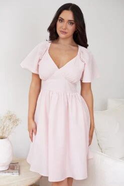 Torella Dress - Pink 11 Torella Dress - Pink -Reverse Sale Store Torella Dress Pink Dresses womens dresses womens clothing 3