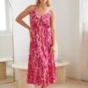 Valerine Dress - Pink Floral 2 Valerine Dress - Pink Floral -Reverse Sale Store Valerine Dress Pink Floral Dresses womens dresses womens clothing