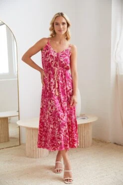 Valerine Dress - Pink Floral