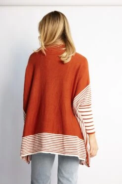 Yolana Knit - Rust Stripe -Reverse Sale Store YolanaKnit RustStripe6323 5Ecom10.05.232004