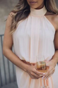 Amaryllis Dress - Soft Peach -Reverse Sale Store amaryllis dress soft peach dresses womens dresses womens clothing 7