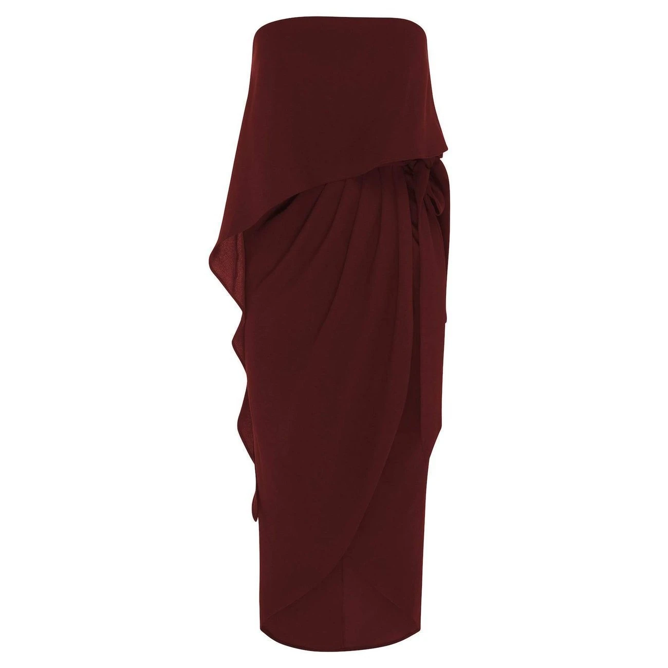 Fleur Strapless Dress - Burgundy 9 Fleur Strapless Dress - Burgundy - Image 7