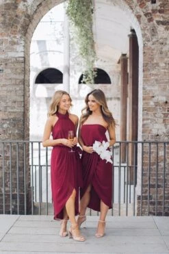 Fleur Strapless Dress - Burgundy 21 Fleur Strapless Dress - Burgundy -Reverse Sale Store fleur strapless dress burgundy dresses womens dresses womens clothing 9